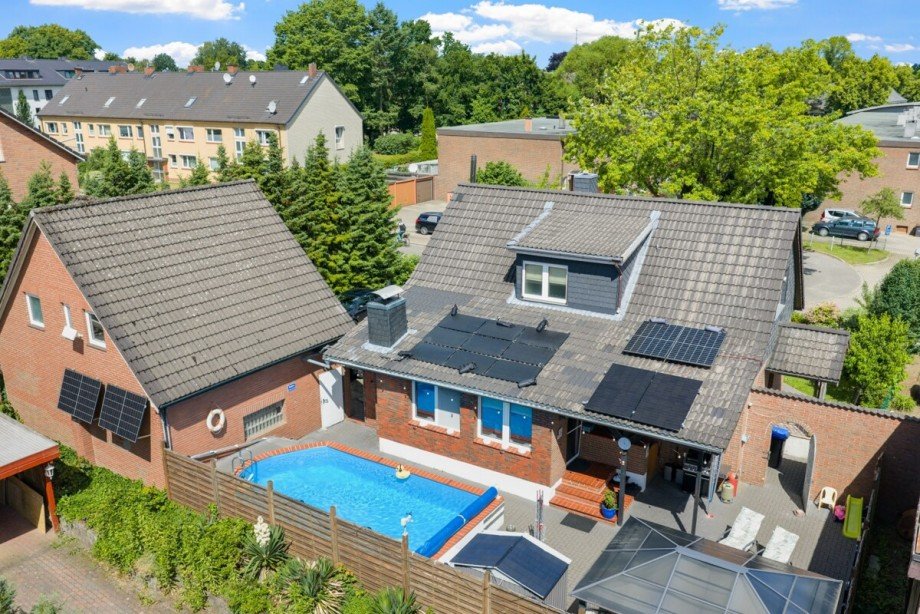 Drohnenfoto Einfamilienhaus Norderstedt