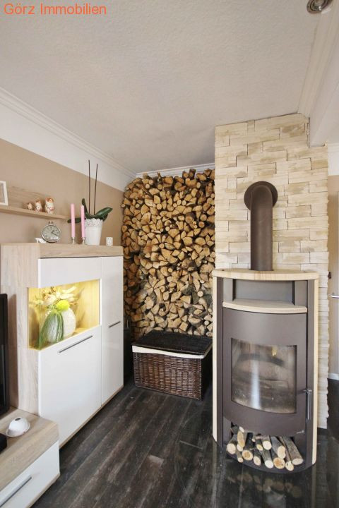 Der Kamin spendet W�rme in den Wintermonaten Einfamilienhaus Ellerau