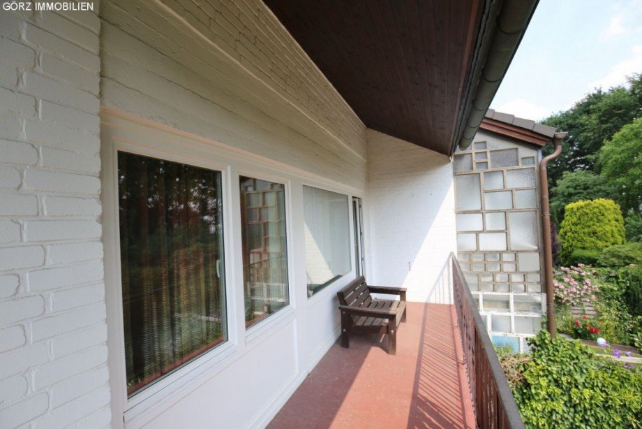 Balkon vor den Schlafzimmern Reihenmittelhaus Norderstedt