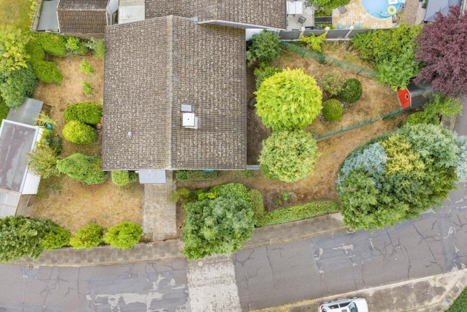 Drohnenfoto Grundst�ck Bungalow Nahe