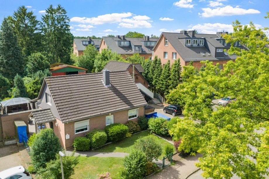 Drohnenfoto Einfamilienhaus Norderstedt