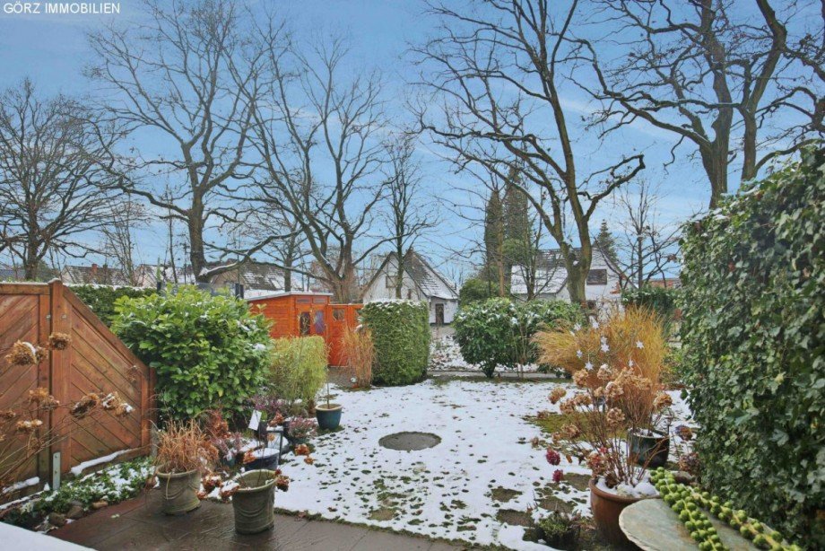 Blick in den Garten Reihenhaus Norderstedt