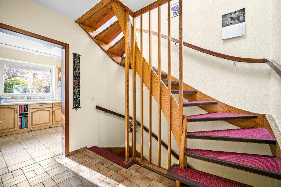 Holztreppe Reihenmittelhaus Norderstedt