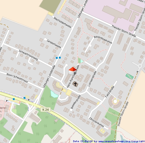 Lageplan Reihenhaus Quickborn-Heide