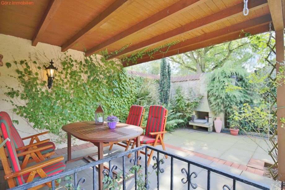 Gesch�tzte Terrasse mit Grillplatz Einfamilienhaus Norderstedt