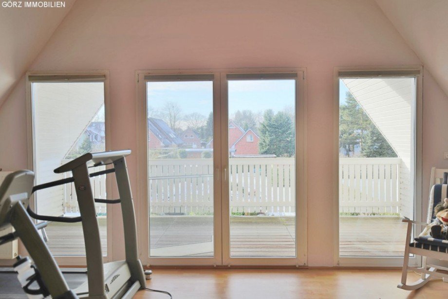Fensterfront zur Loggia Einfamilienhaus Rellingen