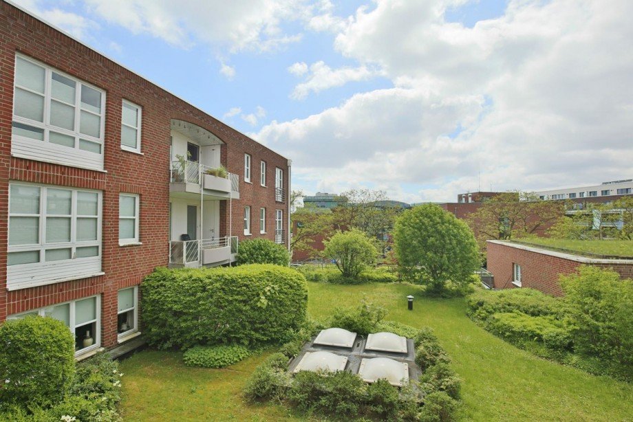 Blick vom Balkon Etagenwohnung Norderstedt