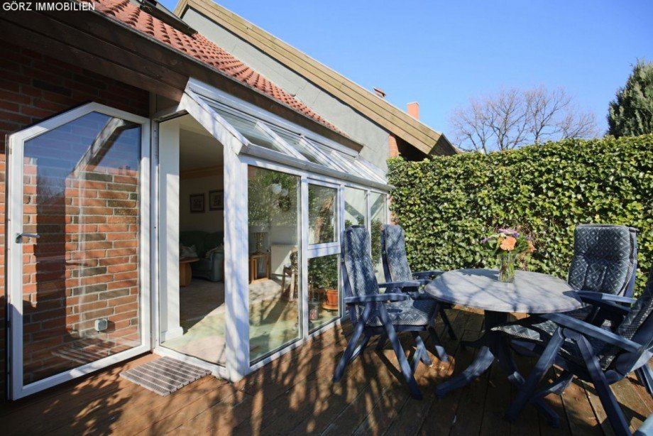 Glaserker mit Terrassent�r Reihenendhaus Barmstedt