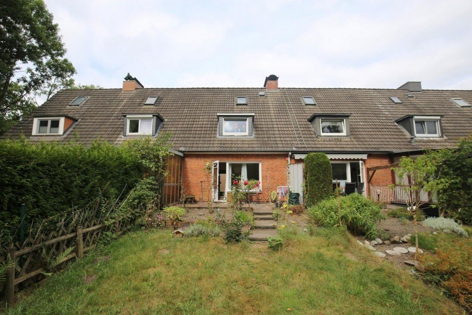 Blick zur Terrasse Reihenmittelhaus Norderstedt