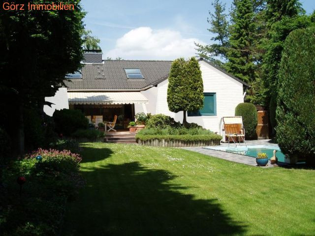 Gartenansicht Einfamilienhaus Hamburg
