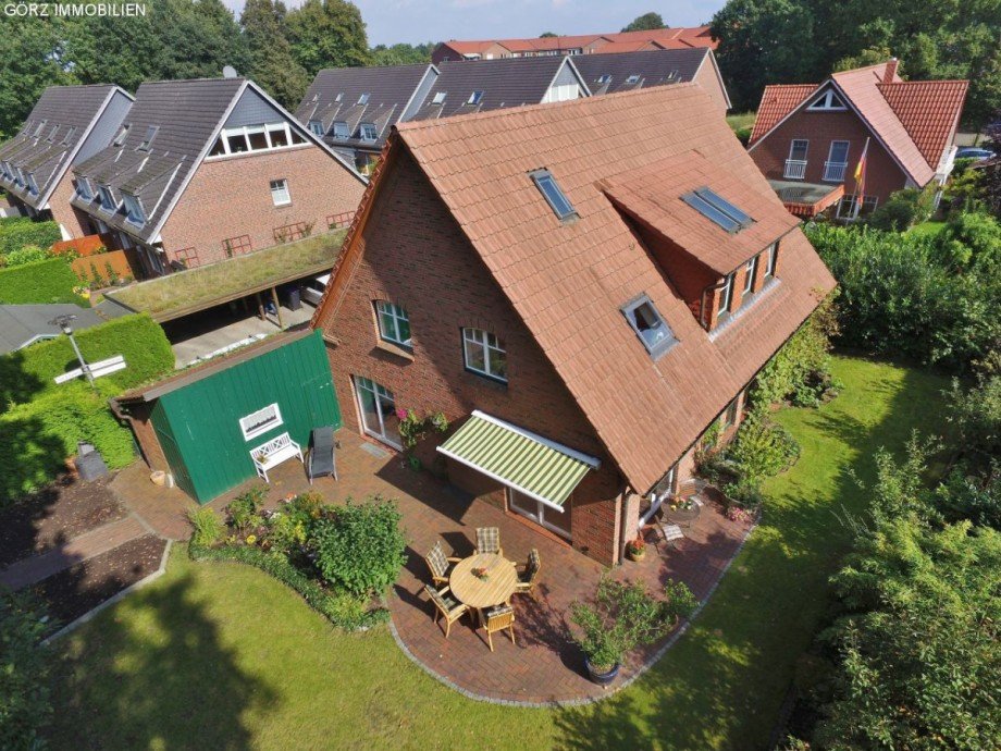 Hochbildaufnahme Einfamilienhaus Norderstedt