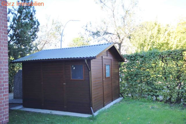 Der Gemeinschaftsschuppen f�r Ger�te und Fahrr�der Terrassenwohnung Hamburg