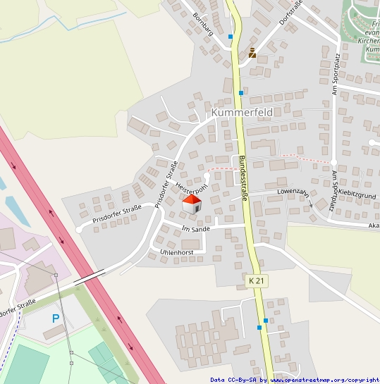 Lageplan Doppelhaush�lfte Kummerfeld