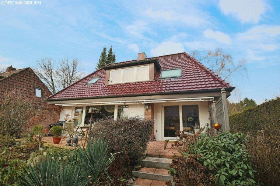 Blick zur Terrasse Einfamilienhaus Norderstedt
