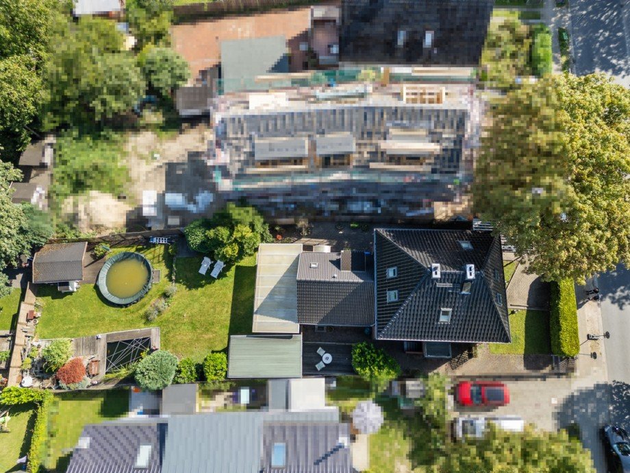 Drohnenaufnahme Zweifamilienhaus Hamburg