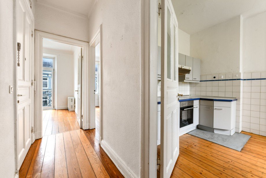 Blick vom Flur Etagenwohnung Hamburg