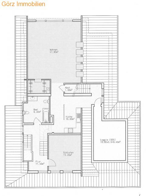 Grundriss Obergeschoss Einfamilienhaus Hamburg
