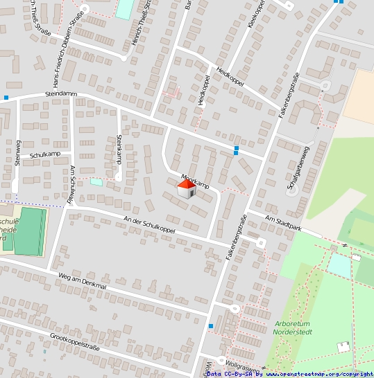 Lageplan Dachgeschosswohnung Norderstedt