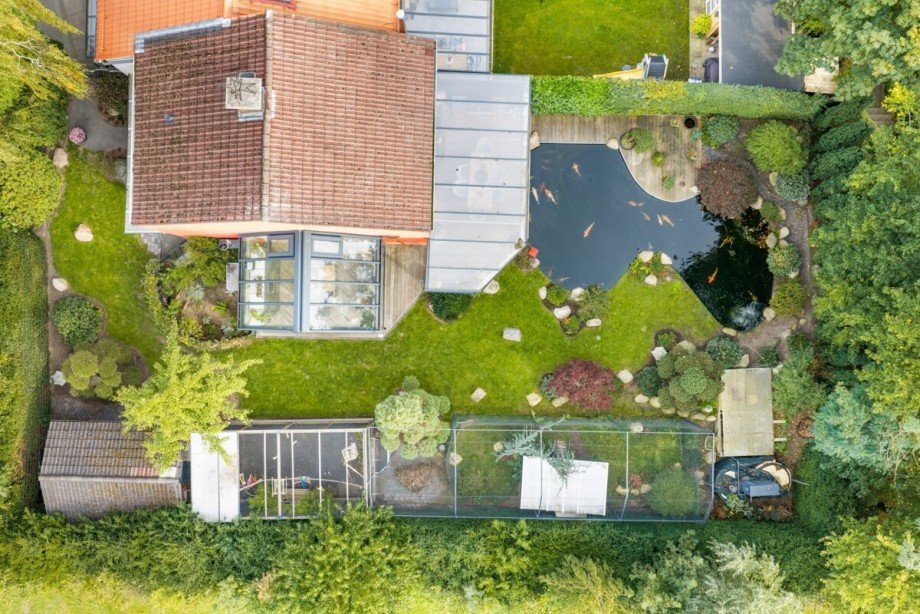 Drohnenfoto Reihenendhaus Hamburg / Lurup