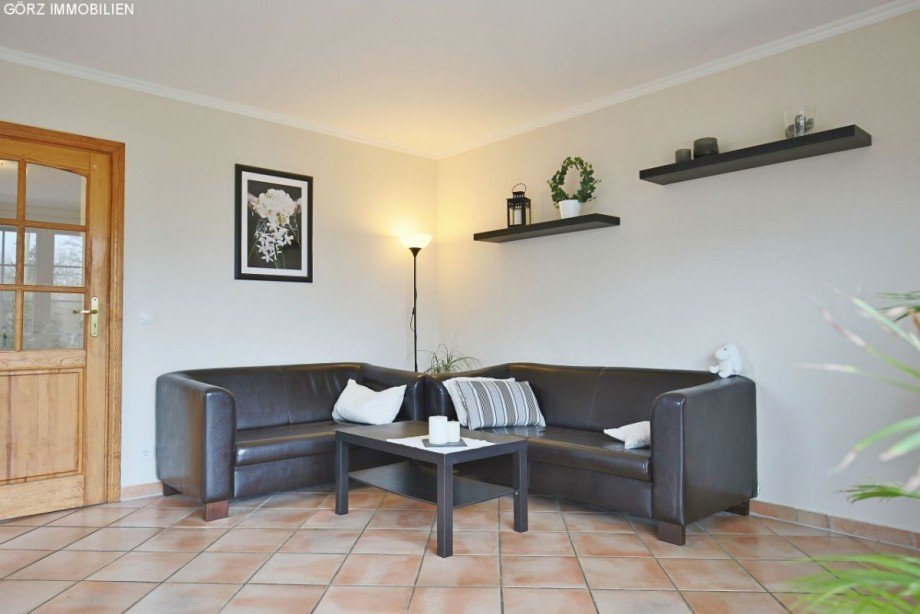 Wohnzimmer Doppelhaush�lfte Quickborn-Heide