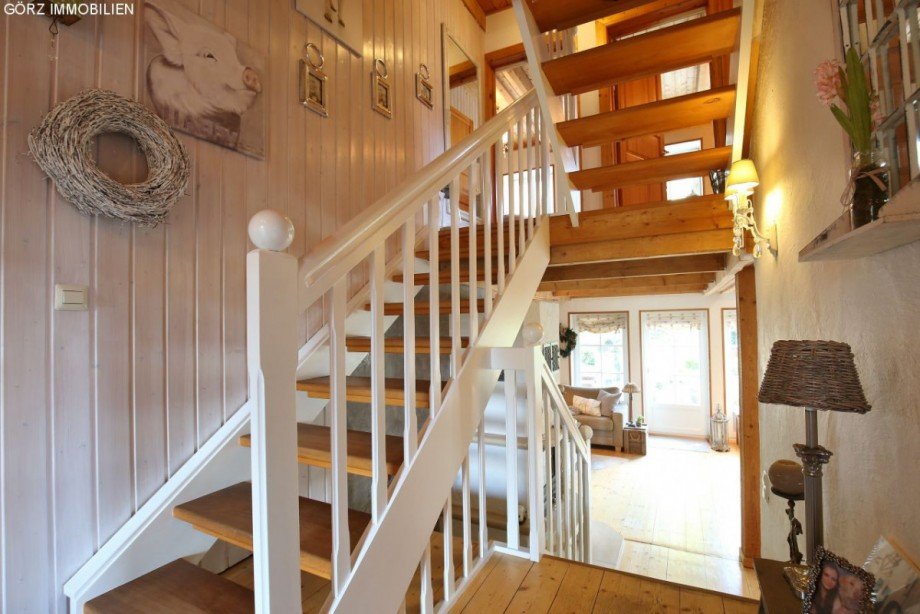 Treppe versetzte Ebenen Einfamilienhaus Appen