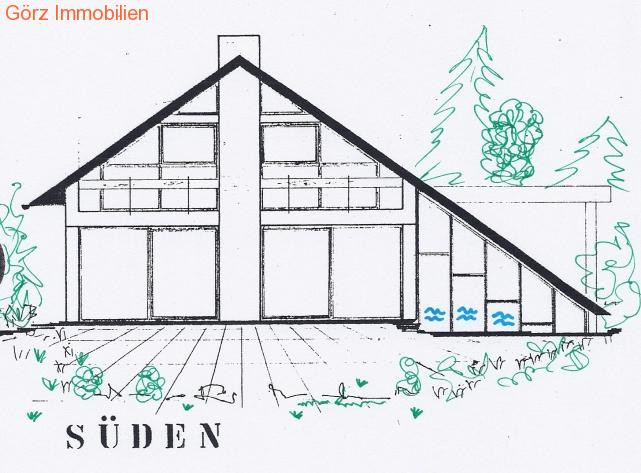 Ansicht S�den Einfamilienhaus Quickborn-Heide