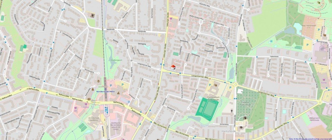 Lageplan Reihenendhaus Norderstedt / Harksheide