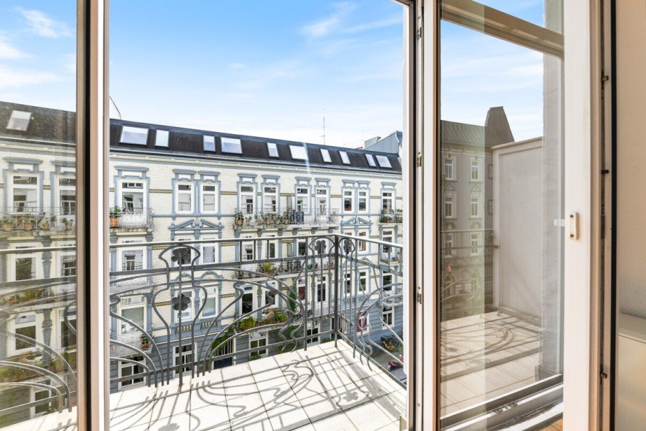 S�d-Balkon Etagenwohnung Hamburg