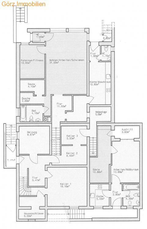 Grundriss Souterrain Einfamilienhaus Hamburg