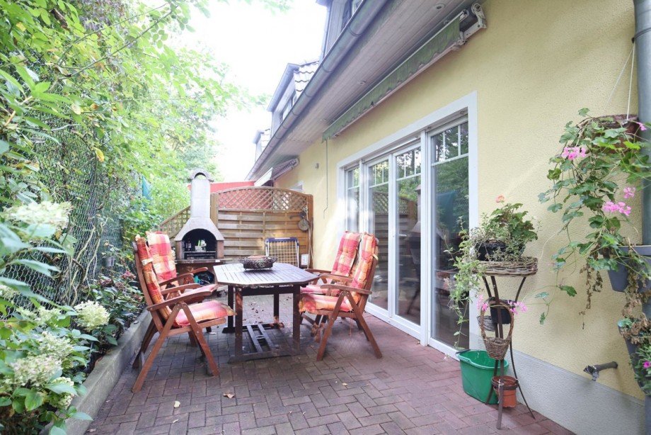 Terrasse Reiheneckhaus Hamburg