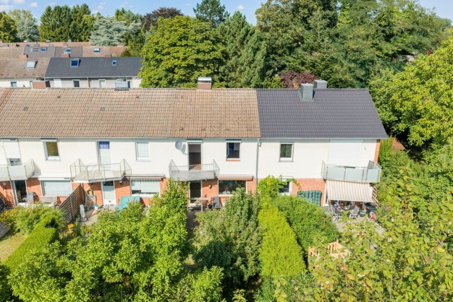 Drohnenfoto Reihenmittelhaus Norderstedt