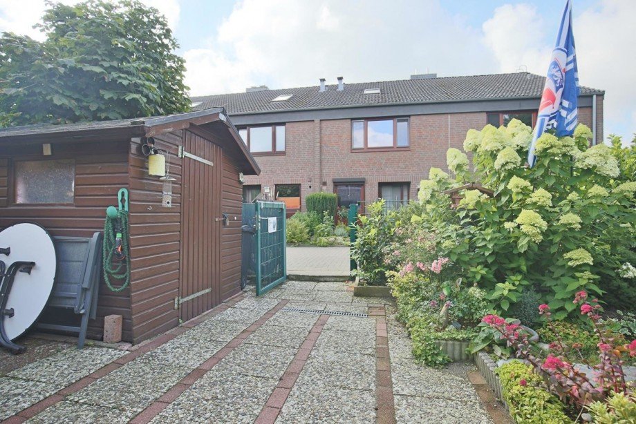 Eingang zur Terrasse Reihenmittelhaus Norderstedt