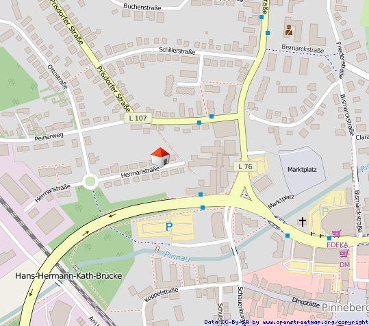 Lageplan Doppelhaush�lfte Pinneberg