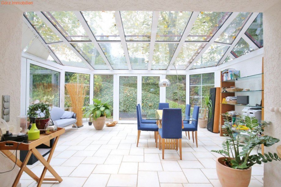 Wintergarten mit Sonnenschutz Doppelhaush�lfte Norderstedt