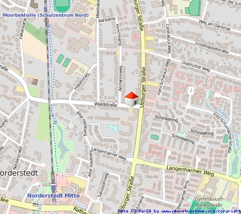 Lageplan Dachgeschosswohnung Norderstedt