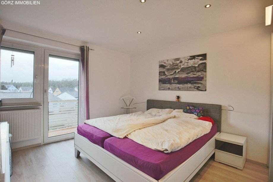 Schlafzimmer mit Balkon Reihenendhaus Norderstedt