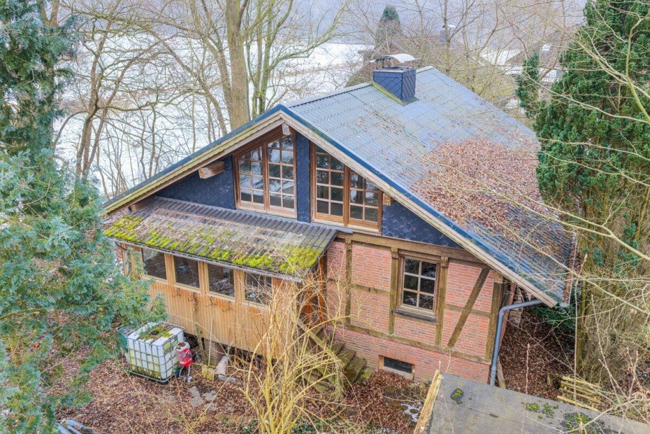 Drohnenfoto Frontansicht Einfamilienhaus Sieversh�tten