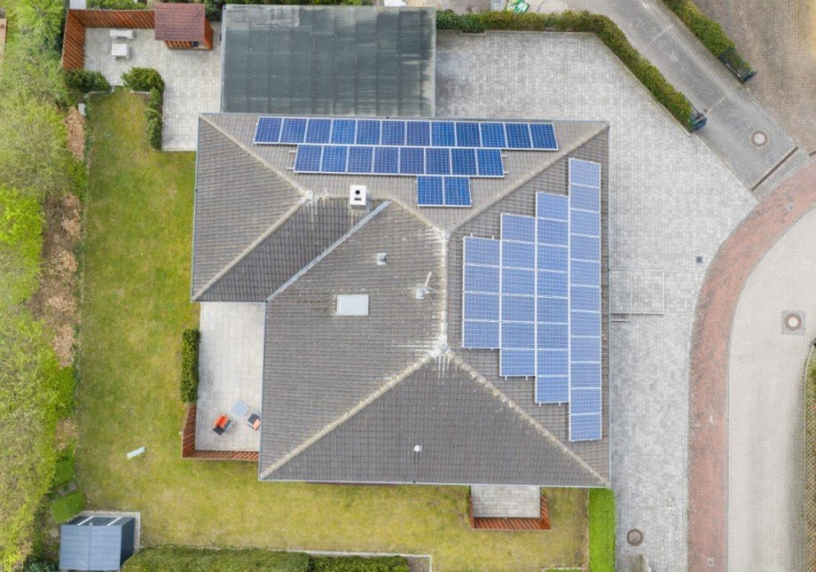 Drohnenfoto Einfamilienhaus Gro�enaspe