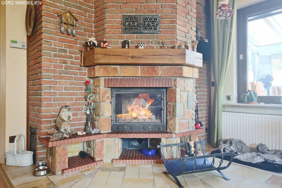 Gem�tlicher Kamin Einfamilienhaus Brande-H�rnerkirchen