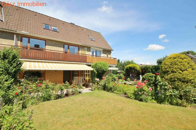 Hausansicht vom Garten Reihenhaus Norderstedt