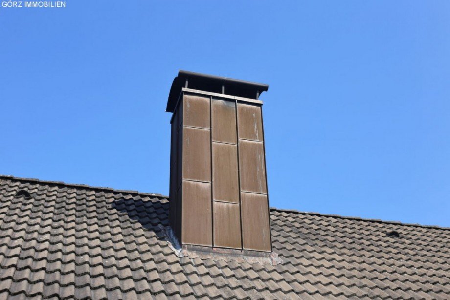 in Kupfer gefasster Schornstein Einfamilienhaus Kaltenkirchen