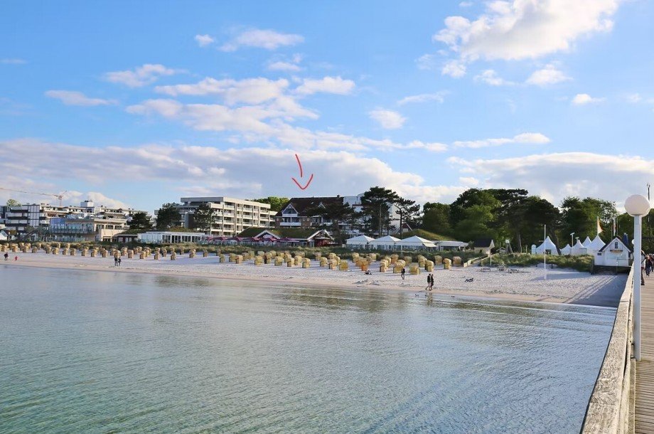 Blick vom Strand Etagenwohnung Scharbeutz