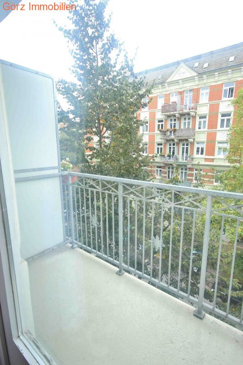 Balkon-Ansicht Etagenwohnung Hamburg
