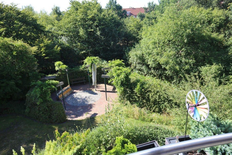 Blick vom Balkon Maisonettewohnung Norderstedt