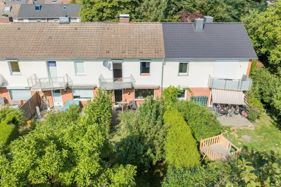 Drohnenfoto Reihenmittelhaus Norderstedt