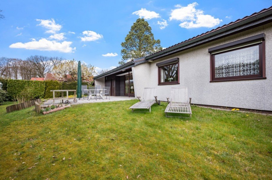 Terrassenansicht Einfamilienhaus Tangstedt