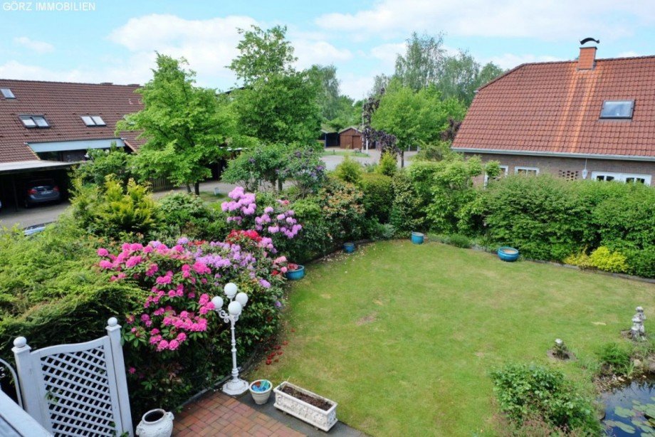 Blick vom Balkon Einfamilienhaus Norderstedt