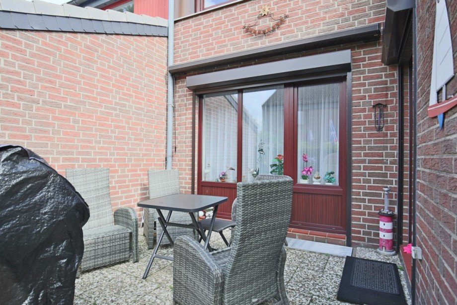 Terrasse mit Markise Reihenmittelhaus Norderstedt