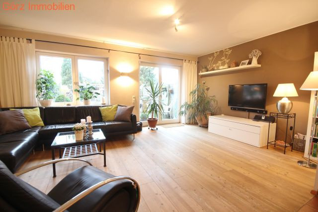 EG - Wohnzimmer mit echten Holzdielen Reihenhaus Quickborn-Heide