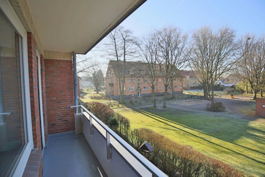 Blick vom Balkon Etagenwohnung Barmstedt